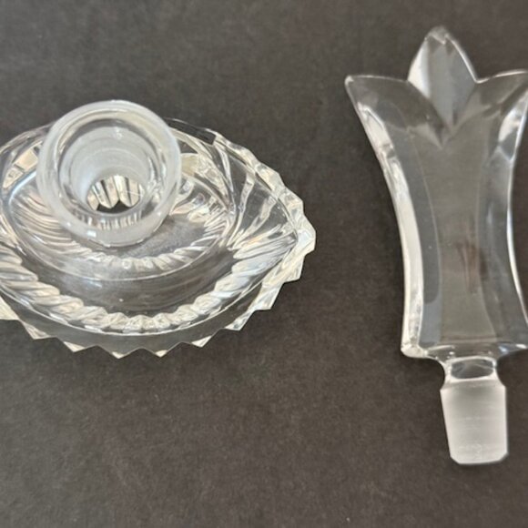 VINTAGE SCHMID WEST GERMANY CRYSTAL PERFUME BOTTLE - Picture 6 of 7